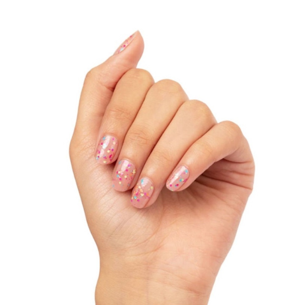 *Retired* Color Street: Botanical Burst | Pink Blue Glitter Clear Overlay Spring